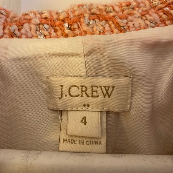 J Crew tweed pink blazer size 4 - Picture 4 of 6
